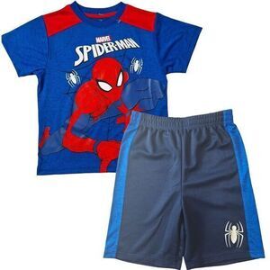 Marvel Spider-Man Graphic‎ T-Shirt & Shorts Set Boys Size 6 Blue/Red New